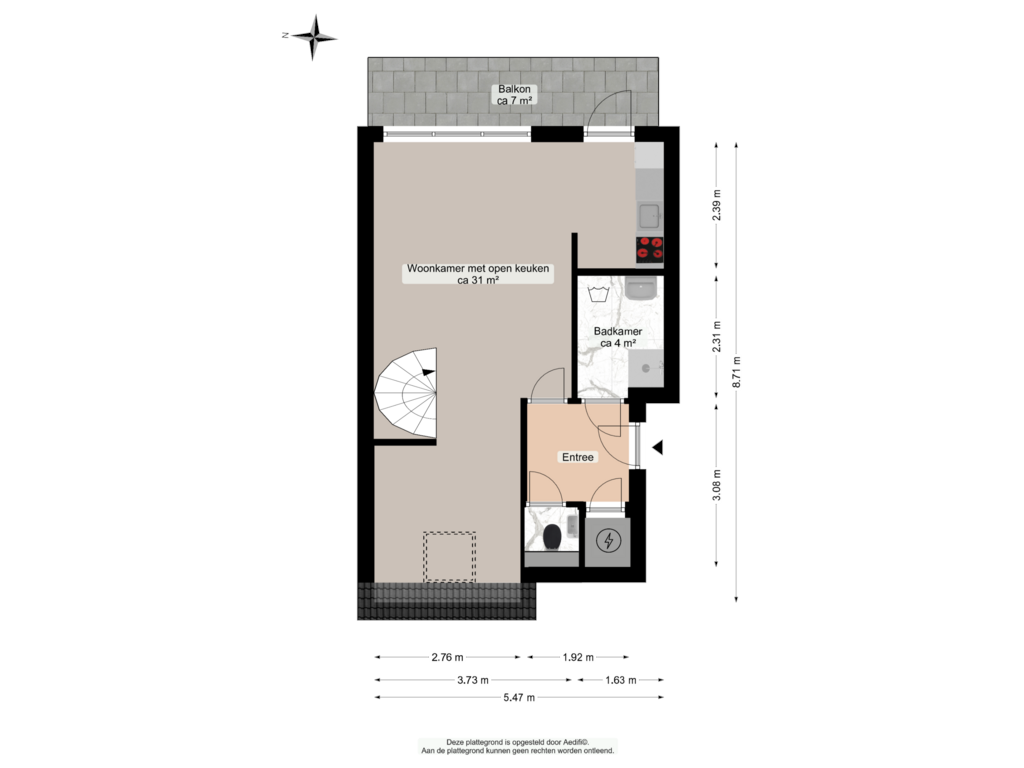 Bekijk plattegrond van Eerste verdieping van Mudaheerd 52