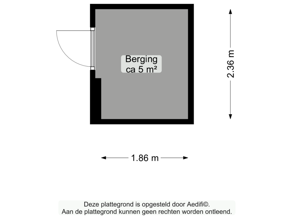 Bekijk plattegrond van Berging van Mudaheerd 52