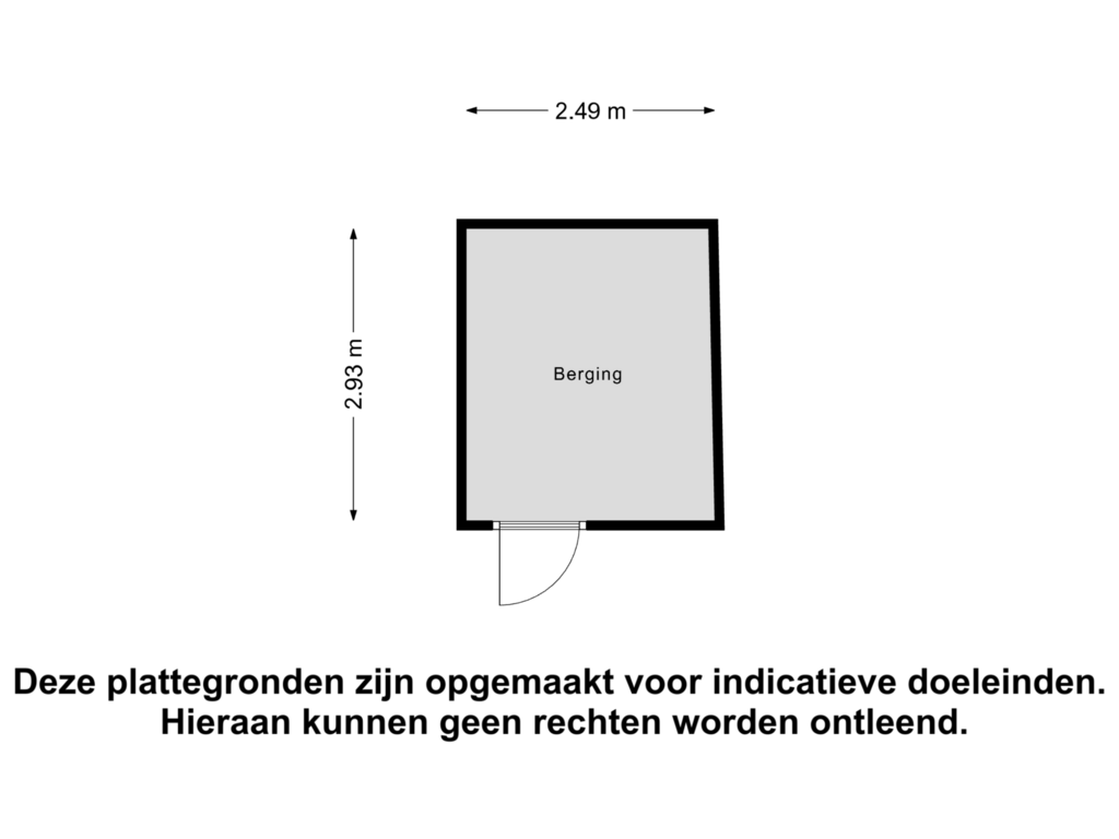 Bekijk plattegrond van Berging van Ooievaarslaan 45