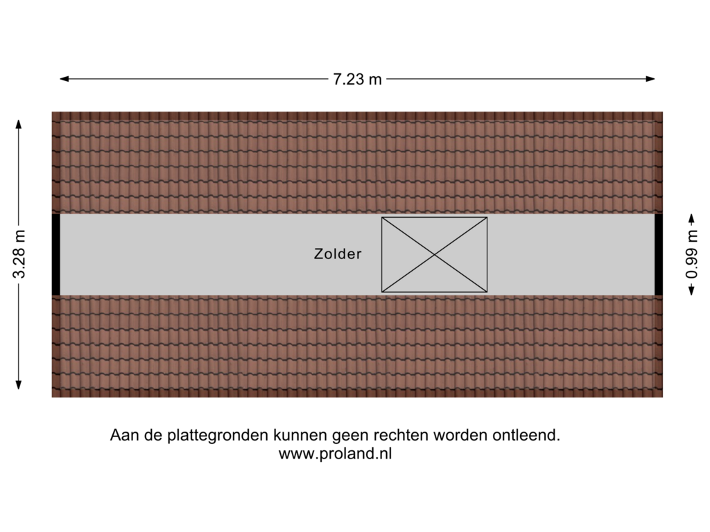 View floorplan of Berging Verdieping of Framboos 3