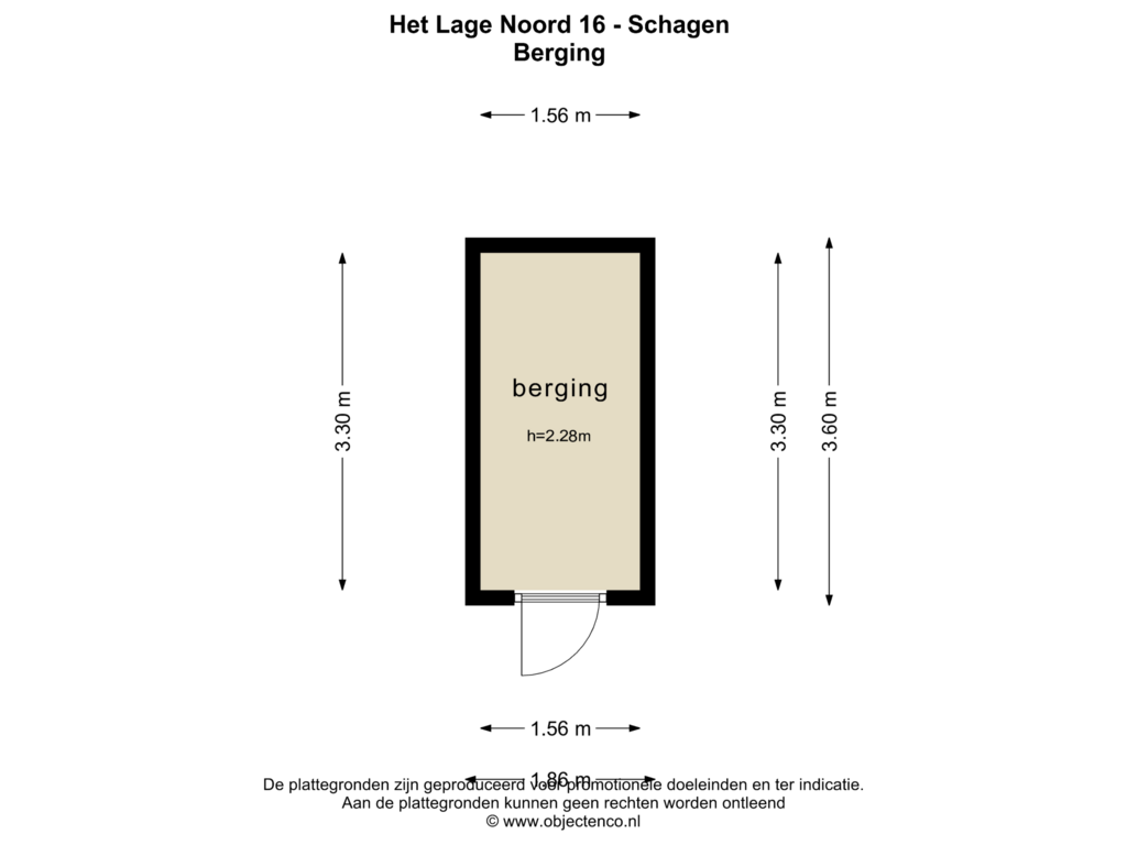 Bekijk plattegrond van BERGING van Het Lage Noord 16