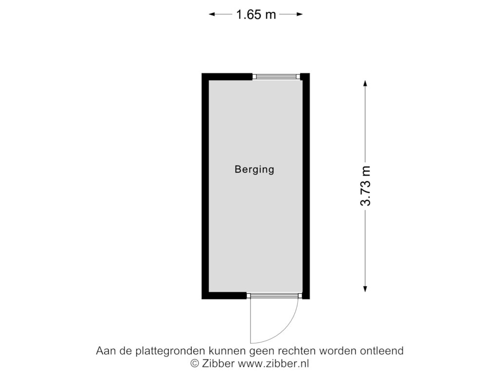 View floorplan of Berging of Lelielaan 59