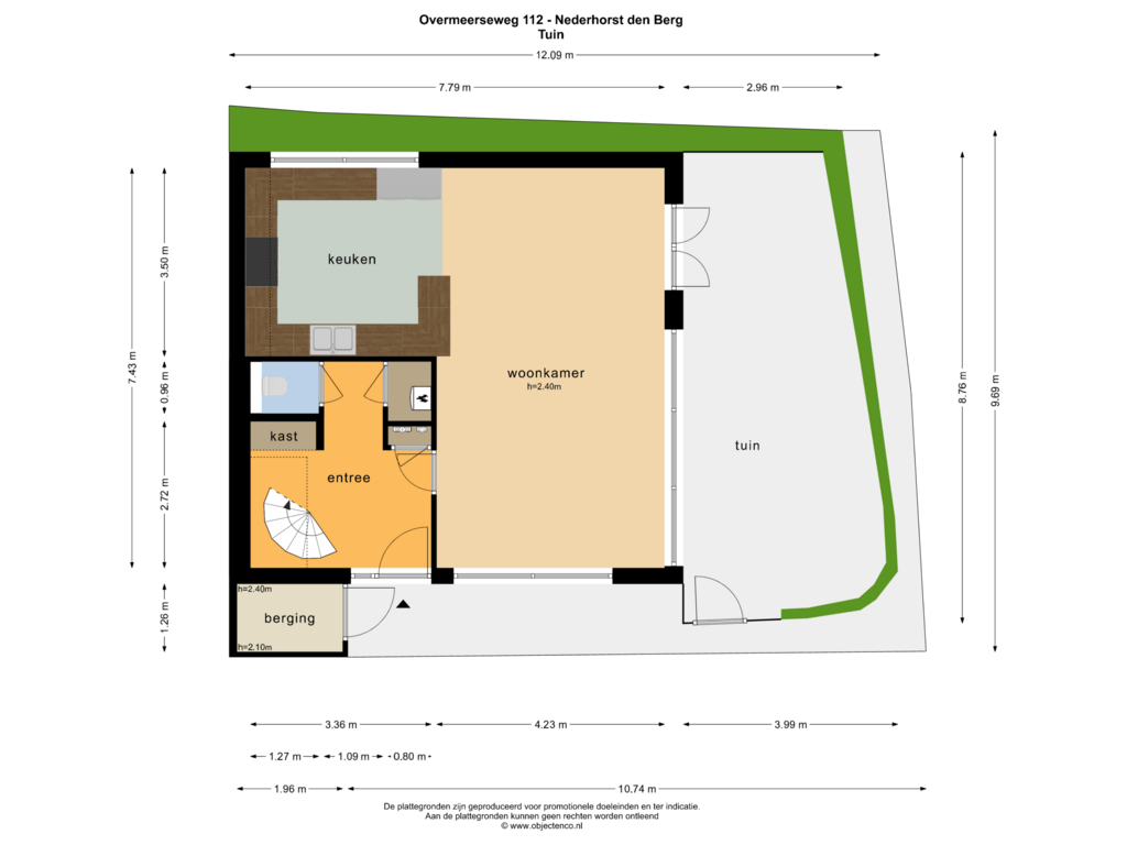 Bekijk plattegrond van TUIN van Overmeerseweg 112