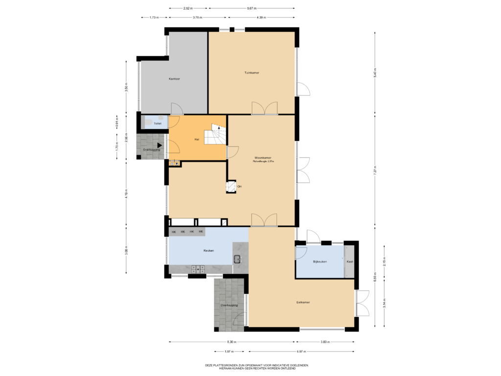 Bekijk plattegrond van Begane grond van Zuiderzeestraatweg 691