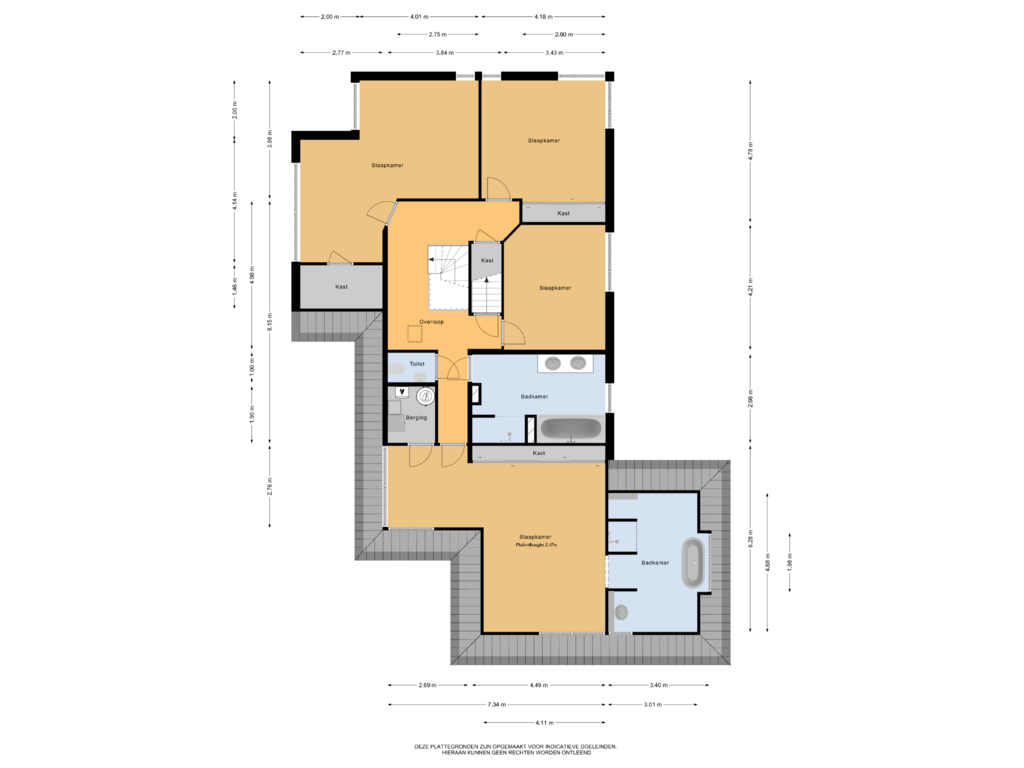 Bekijk plattegrond van 1e verdieping van Zuiderzeestraatweg 691