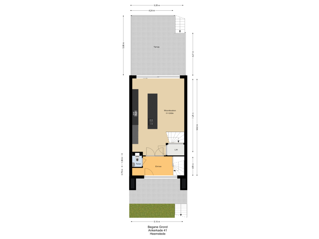 Bekijk plattegrond van Begane grond van Ankerkade 41