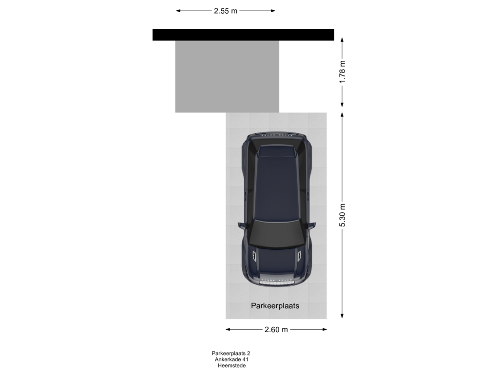 Bekijk plattegrond van Parkeerplaats 2 van Ankerkade 41