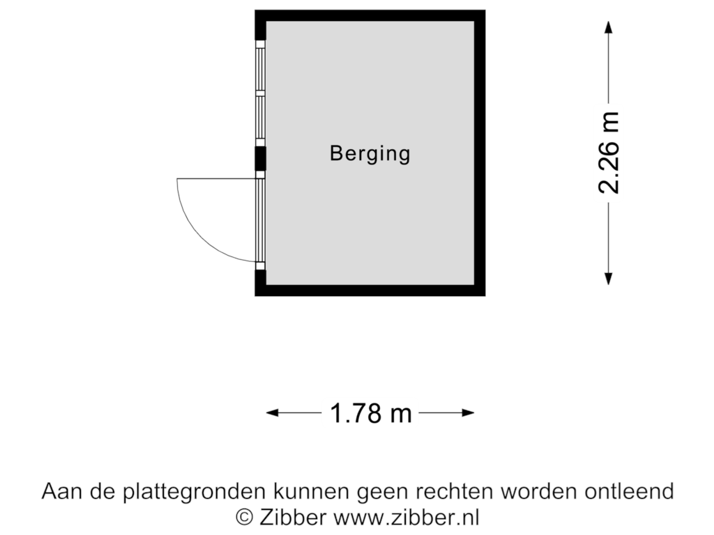 Bekijk plattegrond van Berging van Schonauwen 47