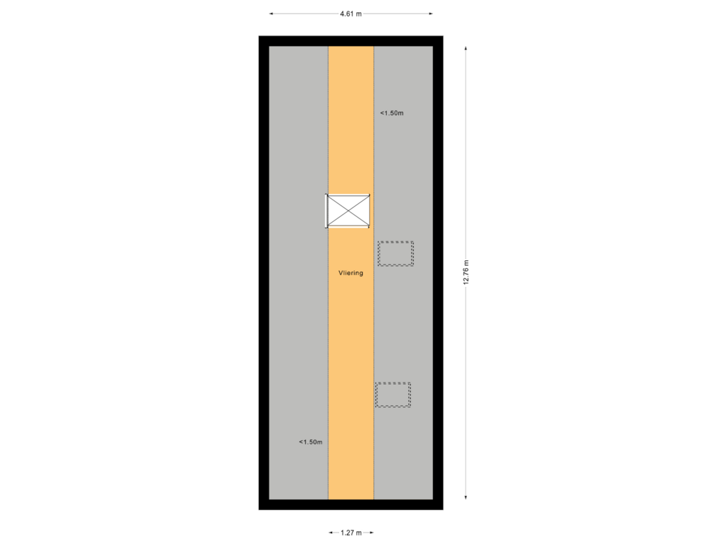 View floorplan of Vliering of Oude Vaartweg 3