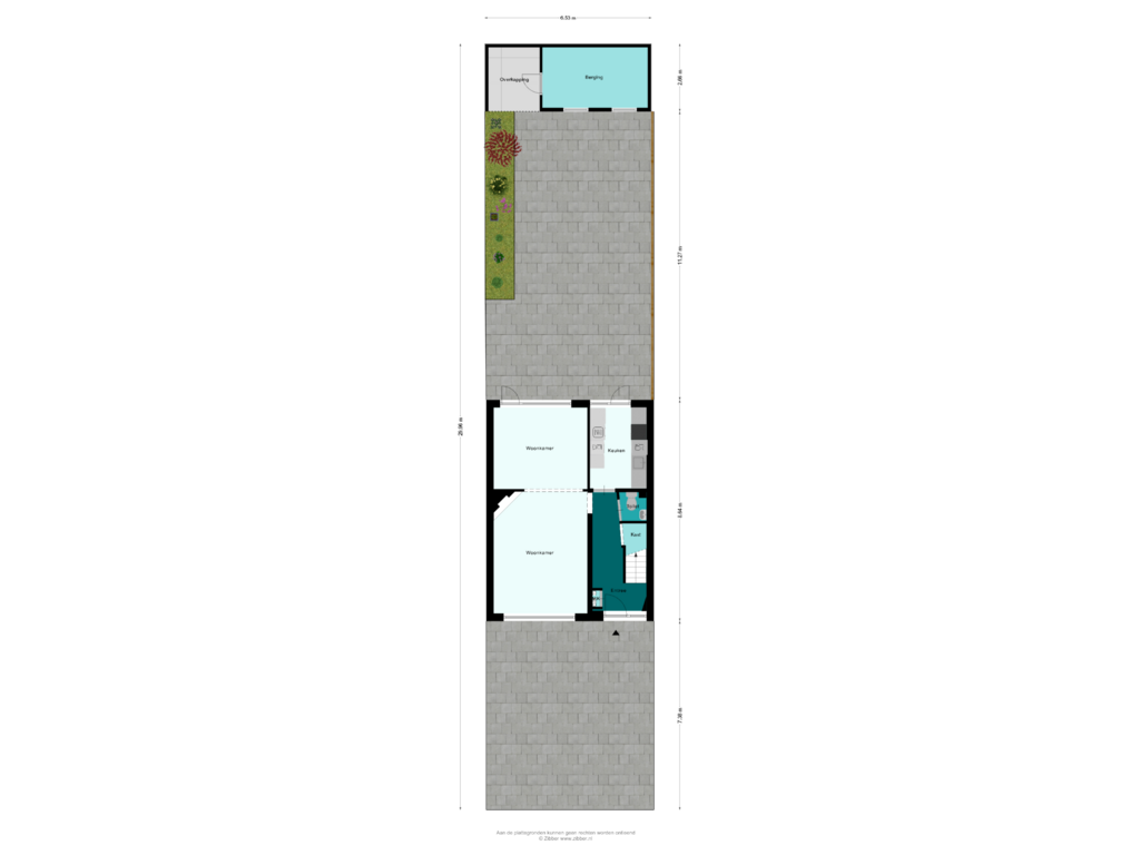 Bekijk plattegrond van Begane Grond -Tuin van Cornelis Dirkszoonlaan 113