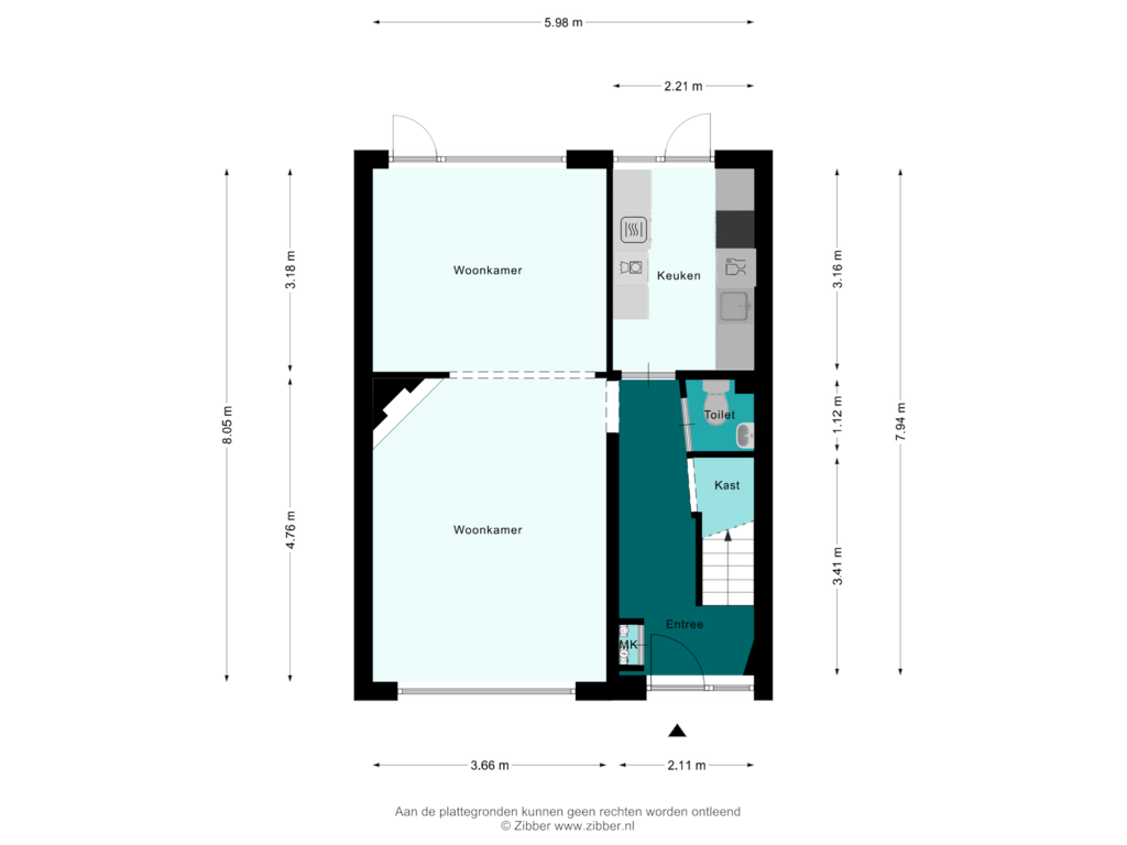 Bekijk plattegrond van Begane Grond van Cornelis Dirkszoonlaan 113