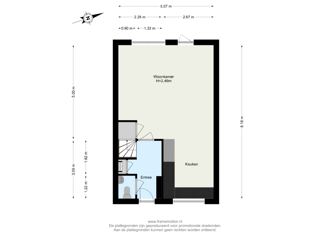 Bekijk plattegrond van Begane Grond van Geullestraat 29