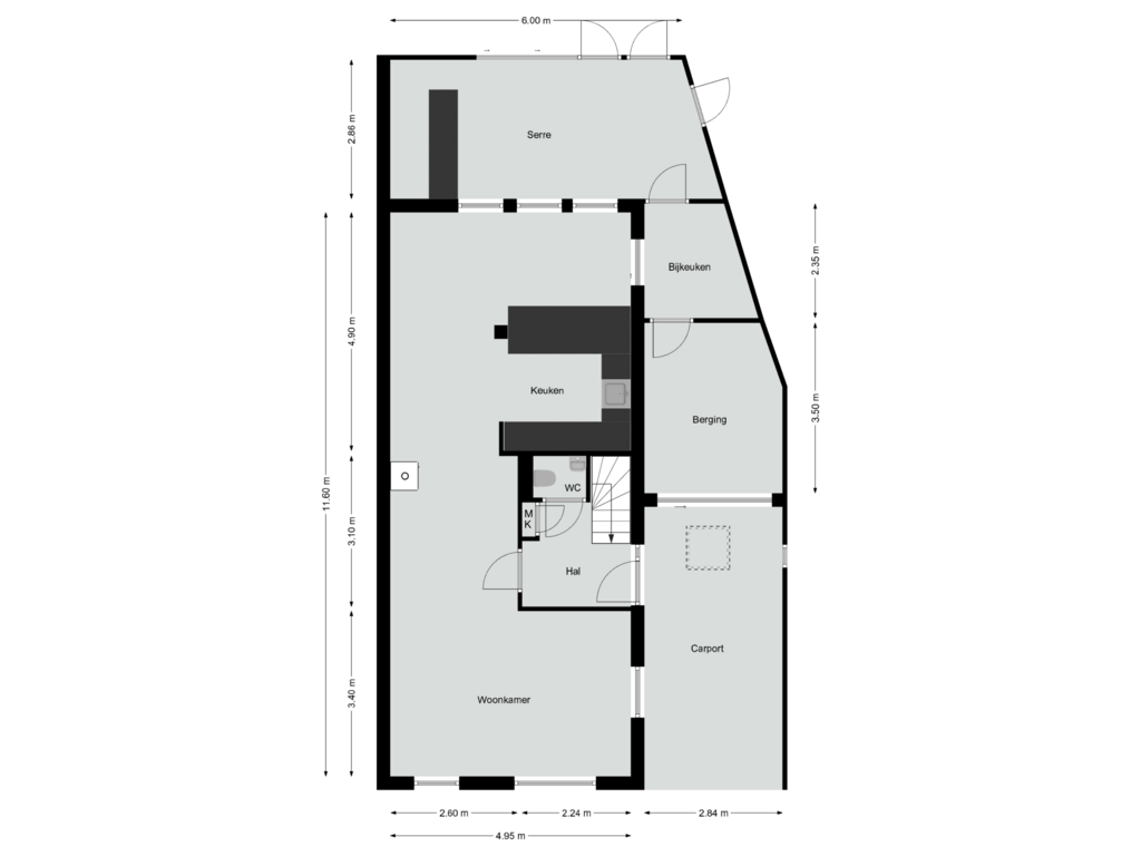 Bekijk plattegrond van Begane grond van Eijkersstraat 67