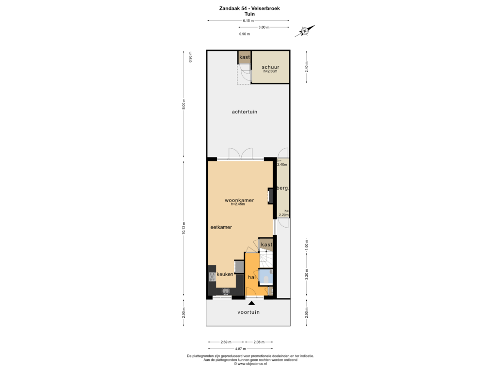 Bekijk plattegrond van TUIN van Zandaak 54