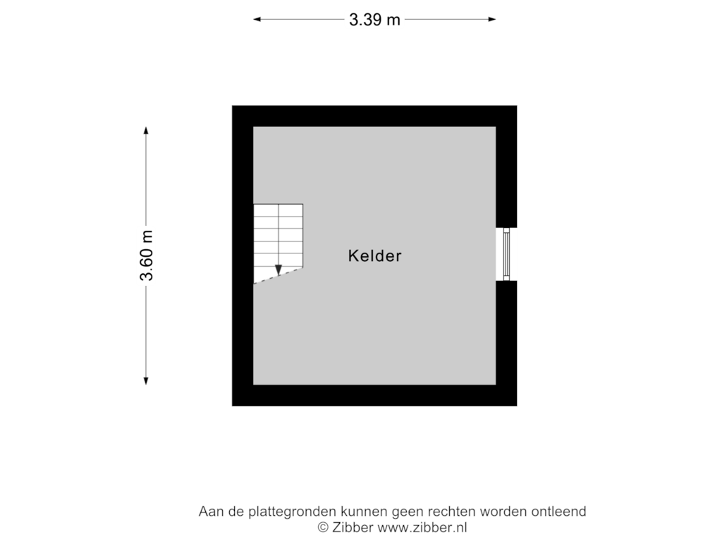 Bekijk plattegrond van Kelder van Sint-Oedenrodeseweg 28