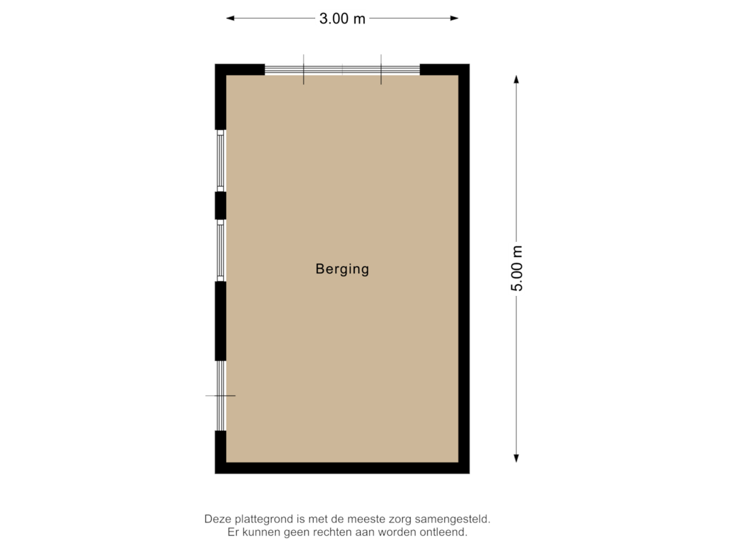 View floorplan of Berging of Kavelingen 51-A