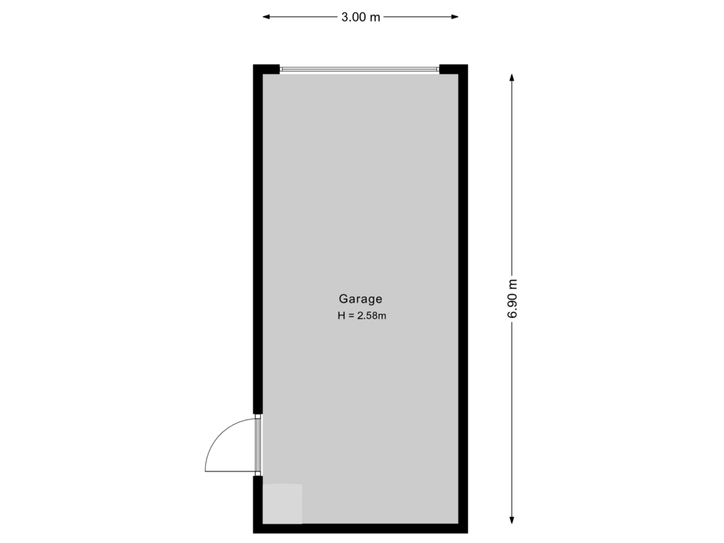 Bekijk plattegrond van Garage van Herfststraat 13