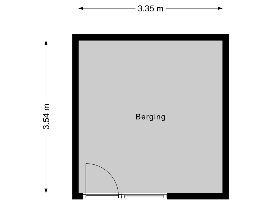 Bekijk plattegrond van Berging van Hoefcamplaan 9