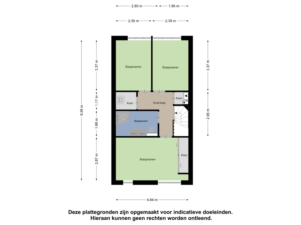 View floorplan of Eerste Verdieping of Colorado 19