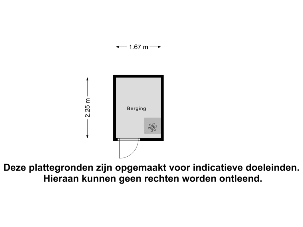 View floorplan of Berging of Burmanstraat 49