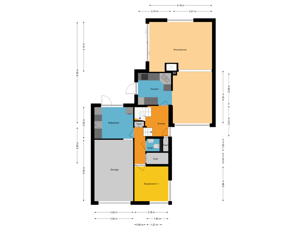 Bekijk plattegrond van Begane Grond van Venusstraat 10