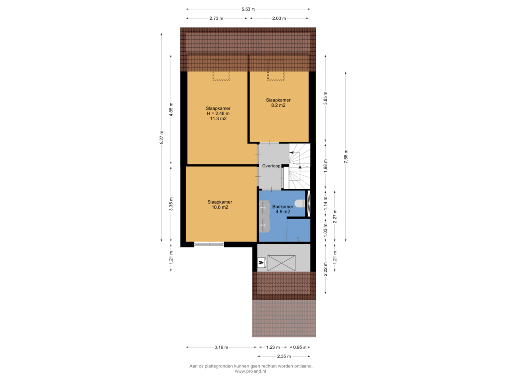 View floorplan of 1e Verdieping of Sneeuwvink 3