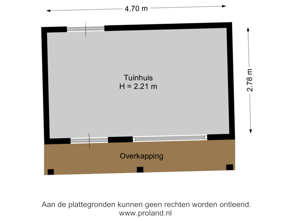 View floorplan of Tuinhuis of Sneeuwvink 3