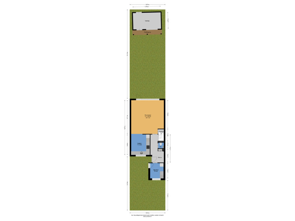 View floorplan of Begane Grond Met Tuin of Sneeuwvink 3