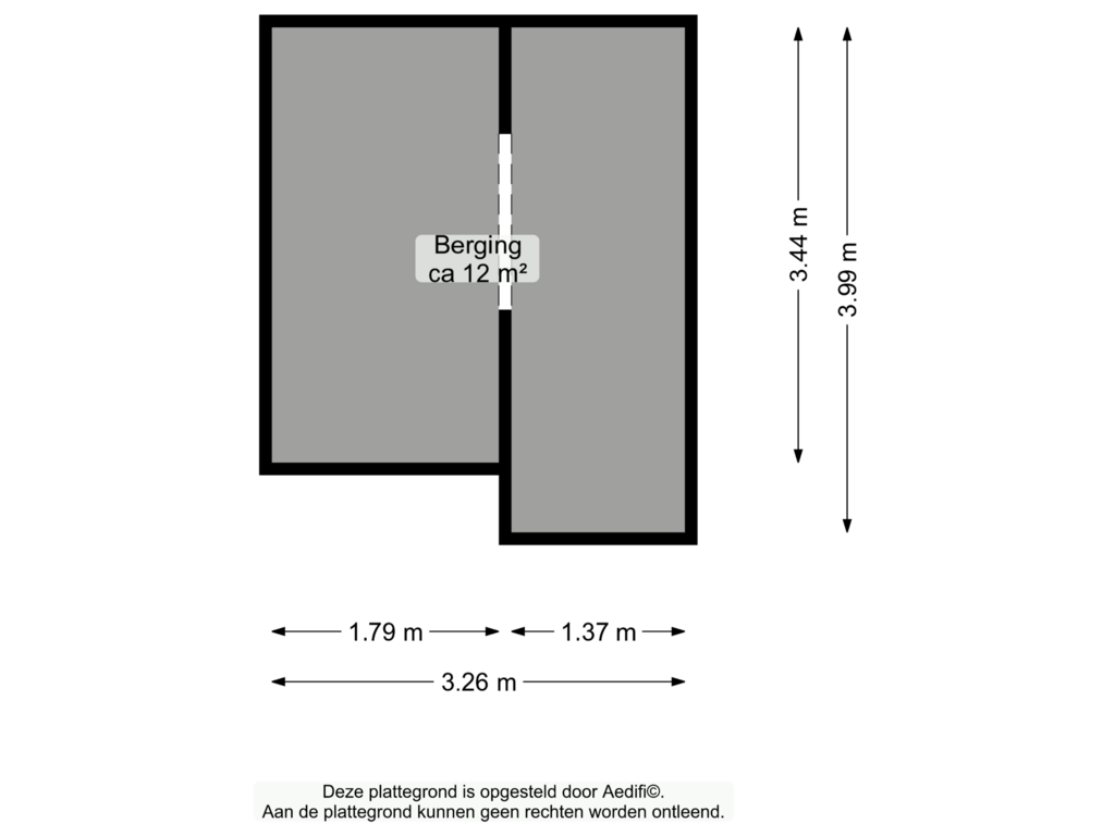 View floorplan of Souterrain of Kastanjelaan 66