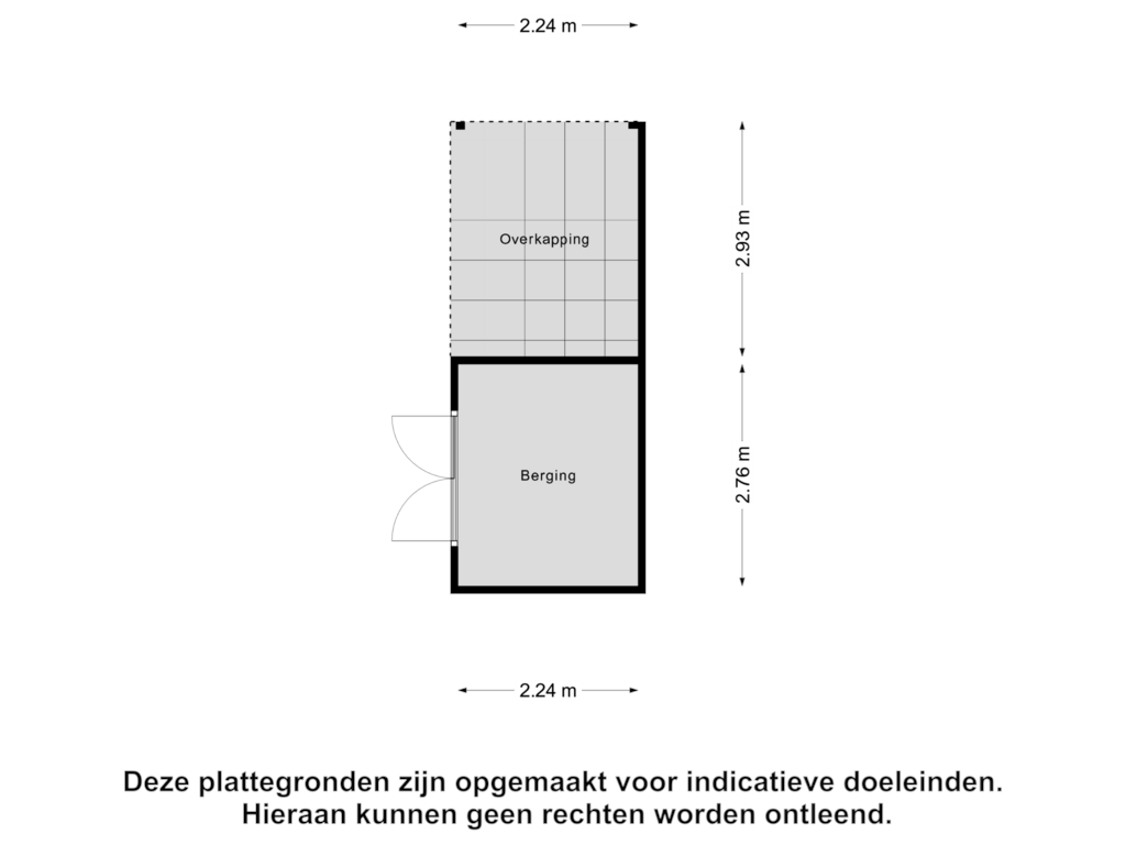 Bekijk plattegrond van Berging van Groen van Prinstererstraat 6