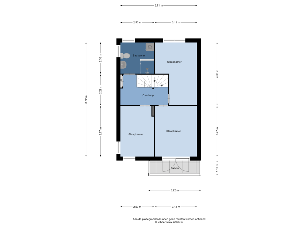 View floorplan of Eerste Verdieping of Binnenkant 16