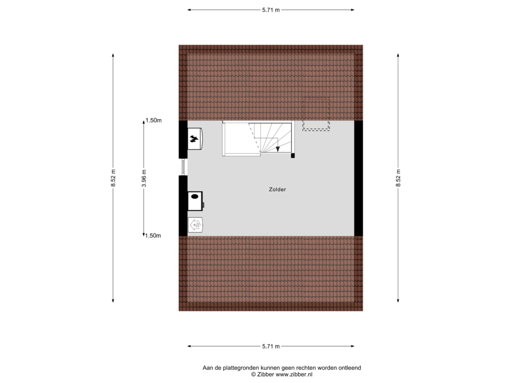 View floorplan of Tweede Verdieping of Binnenkant 16