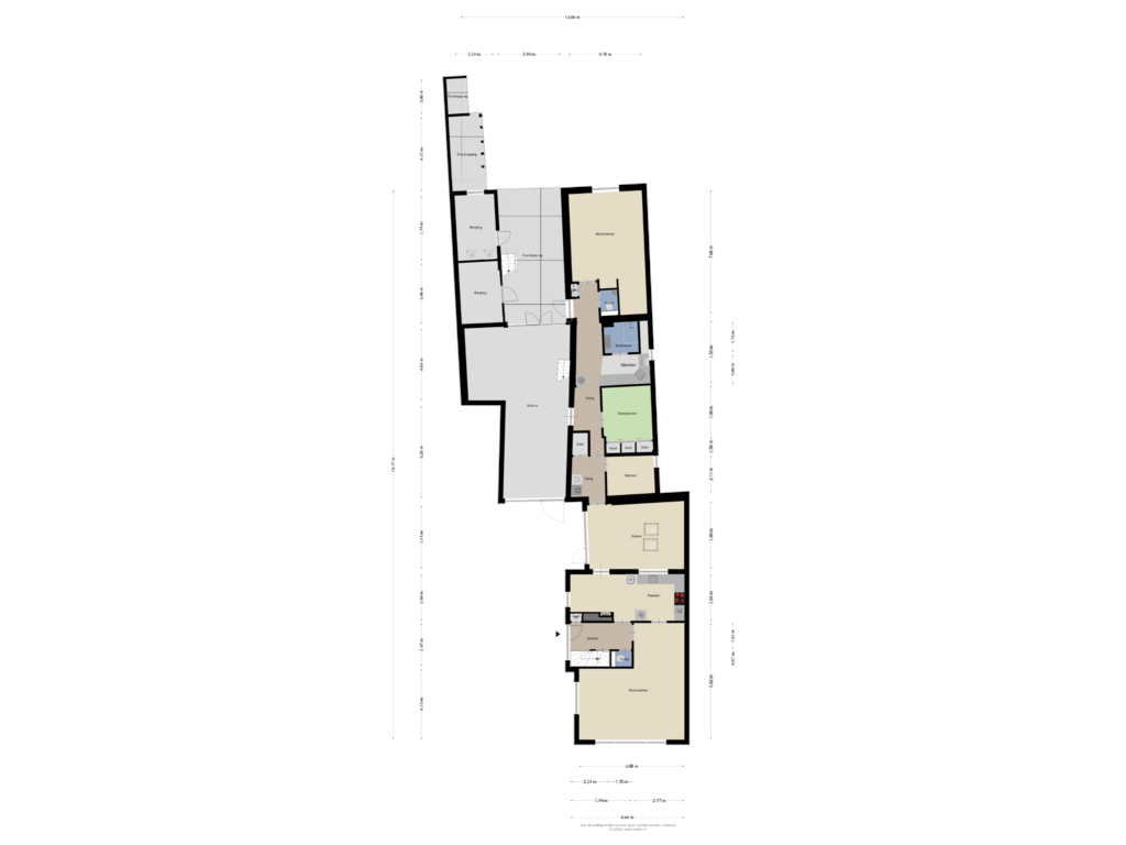 Bekijk plattegrond van Begane Grond van Burgemeester Janssenstraat 74