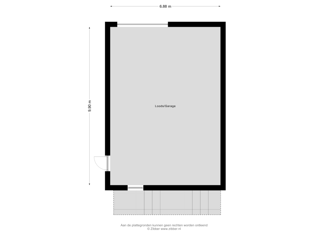 Bekijk plattegrond van Garage van Burgemeester Janssenstraat 74