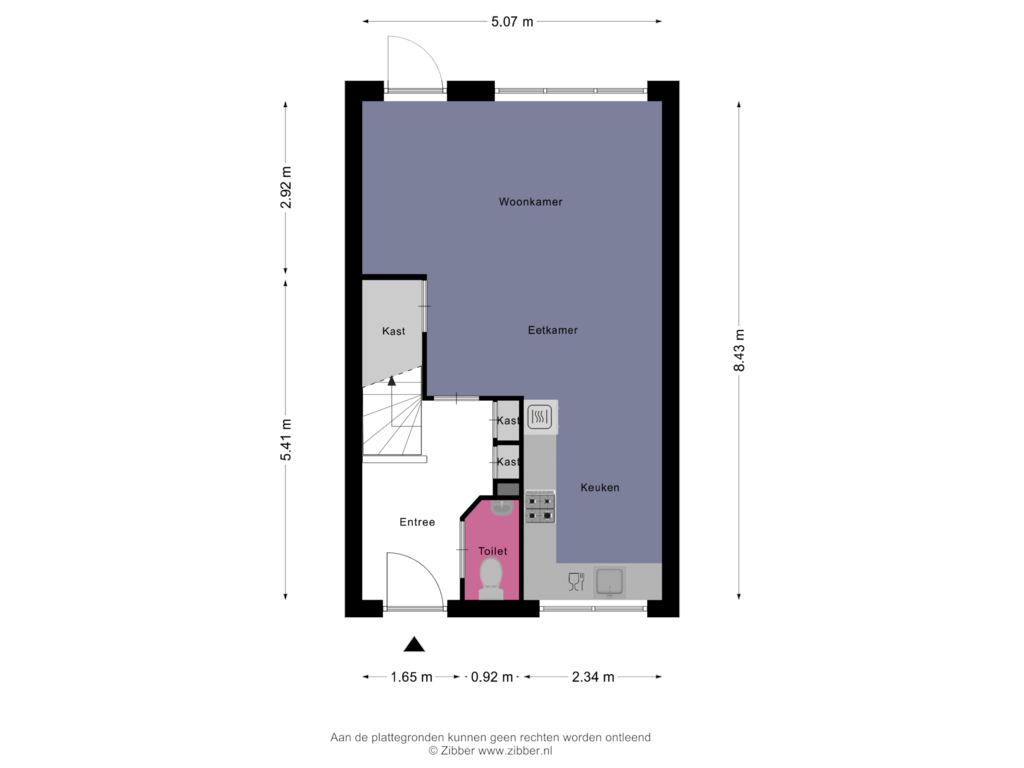 Bekijk plattegrond van Begane Grond van Rabouw 14