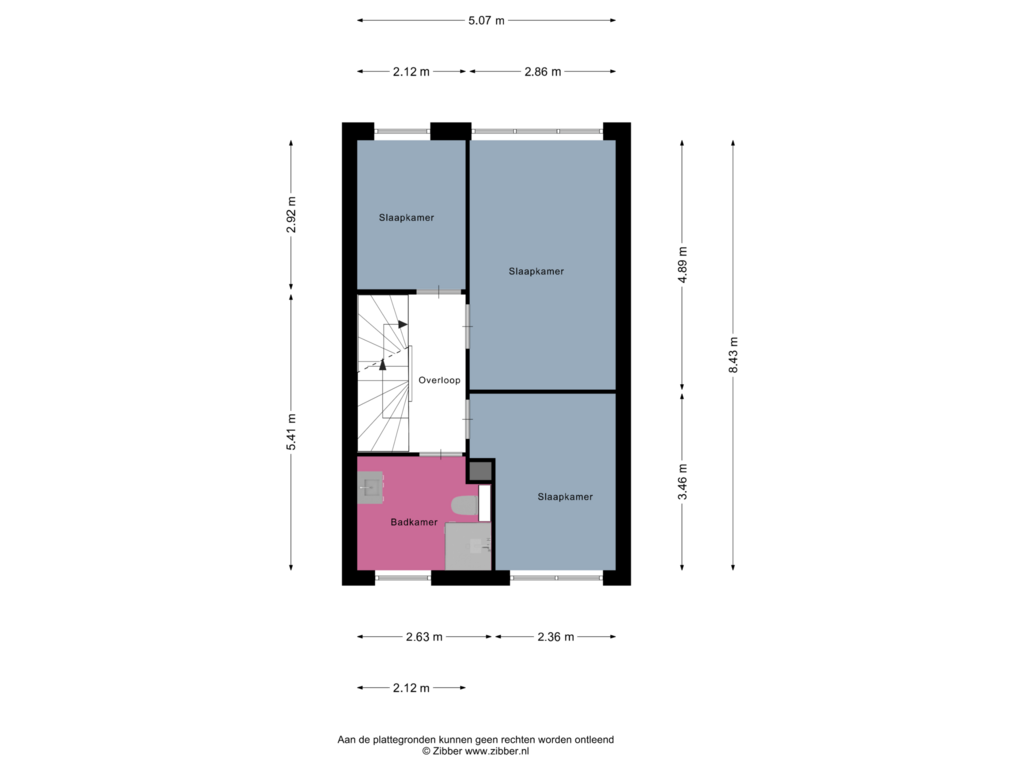 Bekijk plattegrond van Eerste Verdieping van Rabouw 14