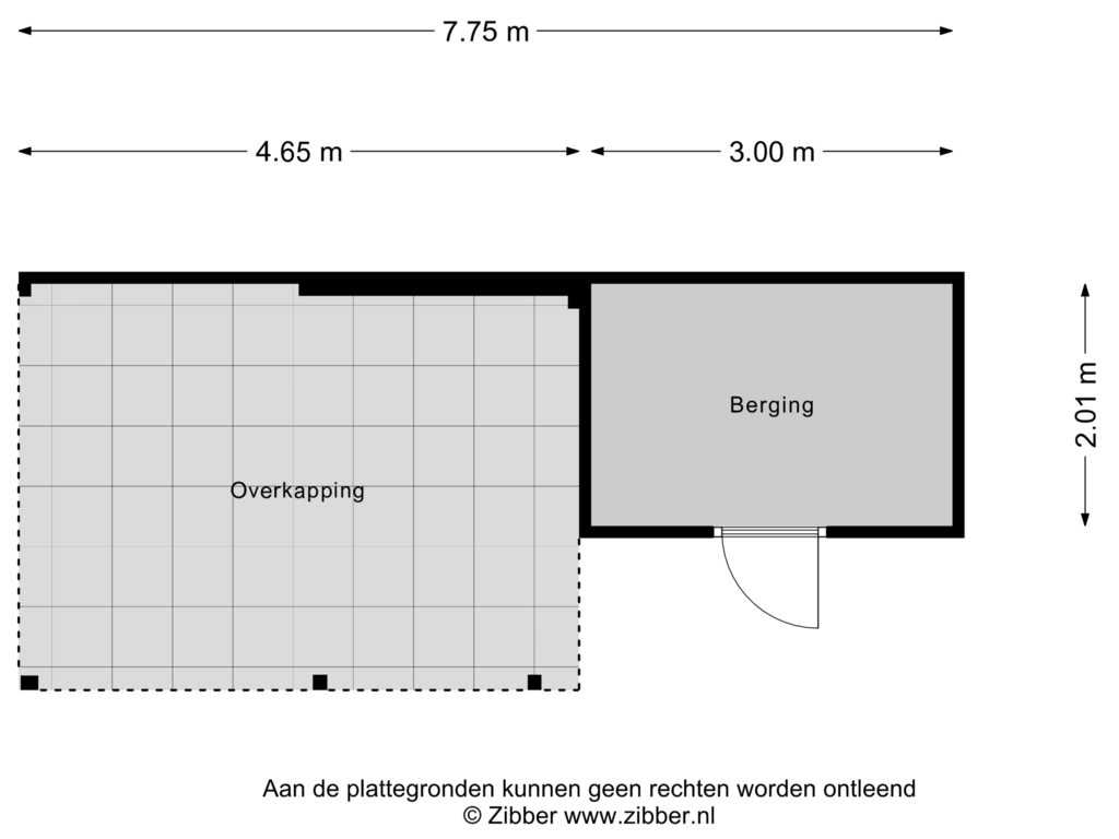 Bekijk plattegrond van Berging van Rabouw 14