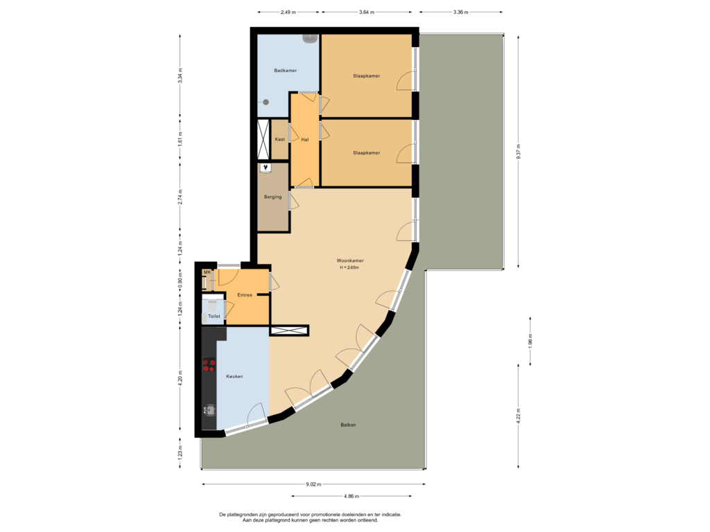 Bekijk plattegrond van Appartement van Westervoorde 40