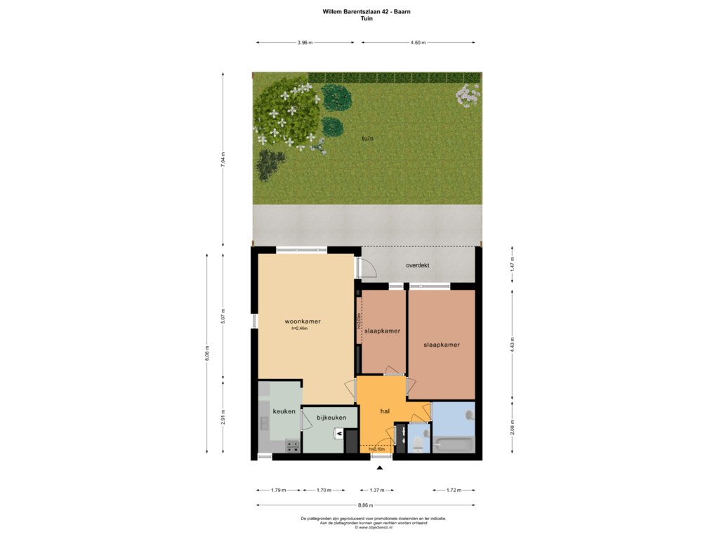 Bekijk plattegrond van TUIN van Willem Barentszlaan 42