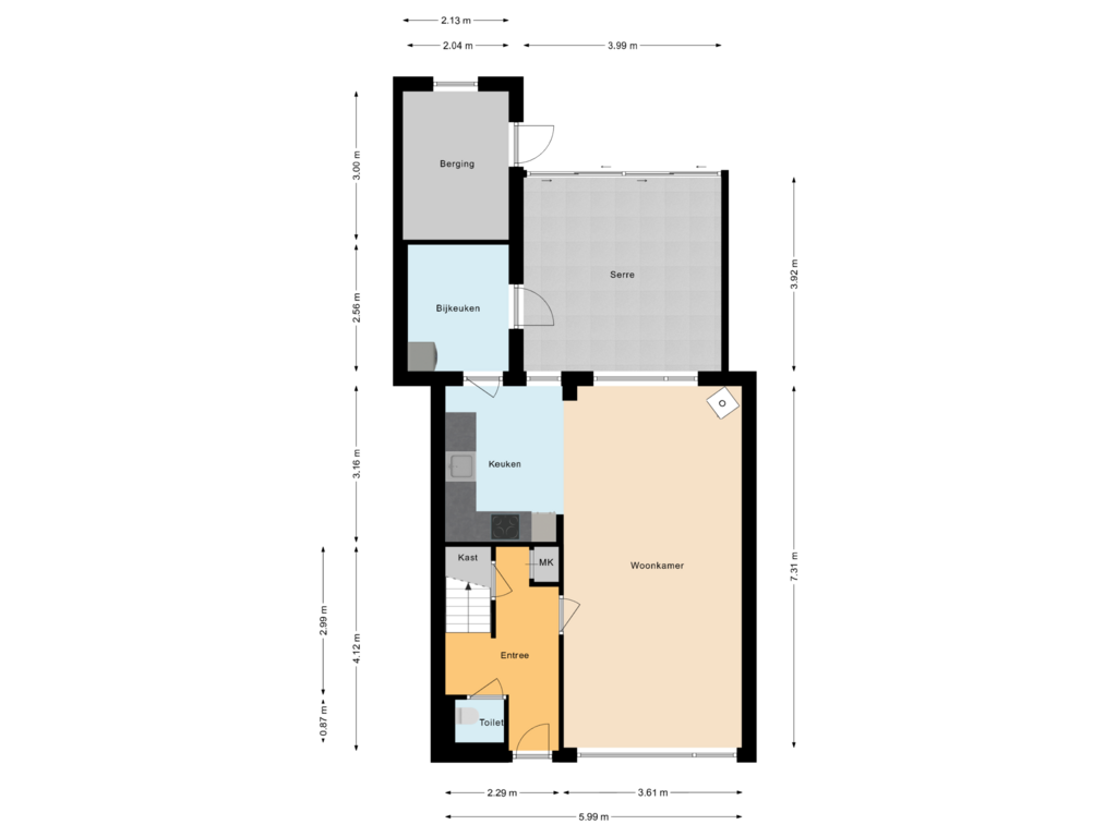 Bekijk plattegrond van Begane grond van Elslaan 29