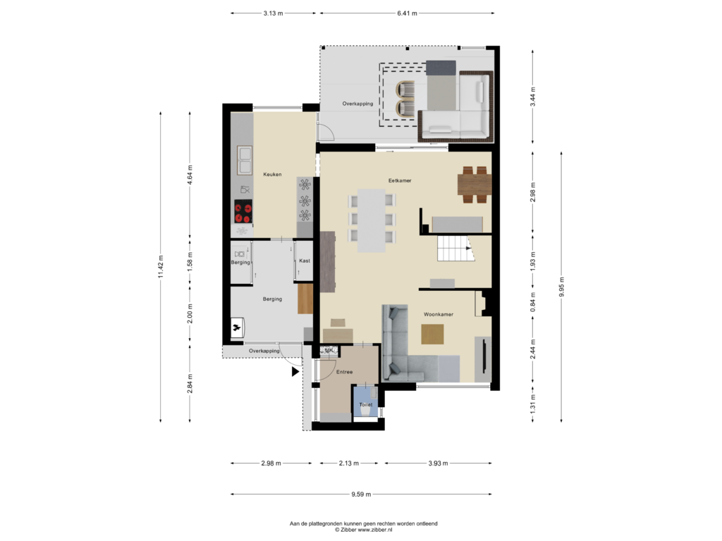 Bekijk plattegrond van Begane grond van Schuttershof 4