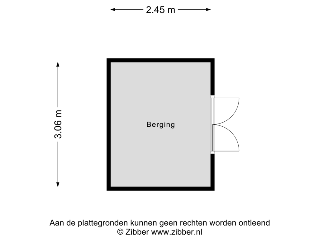 Bekijk plattegrond van Berging van Schuttershof 4