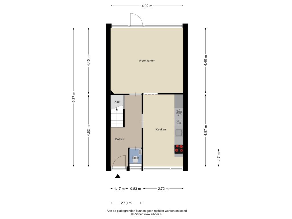 View floorplan of Begane grond of Imkersdreef 216