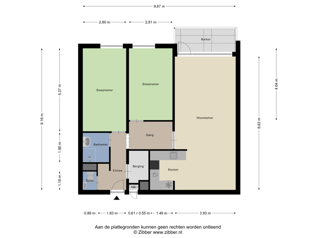 Bekijk plattegrond van Appartement van Mariabad 221