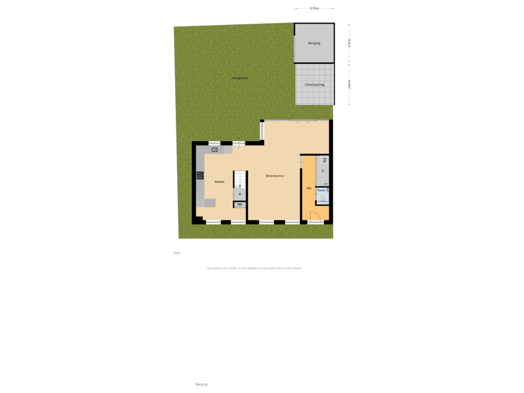 Bekijk plattegrond van Tuin van Machinistenstraat 7