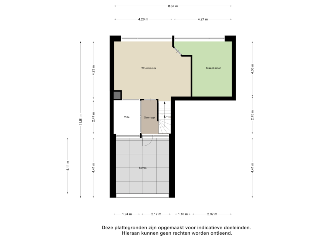 View floorplan of Tweede Verdieping of Zwanebloemlaan 194