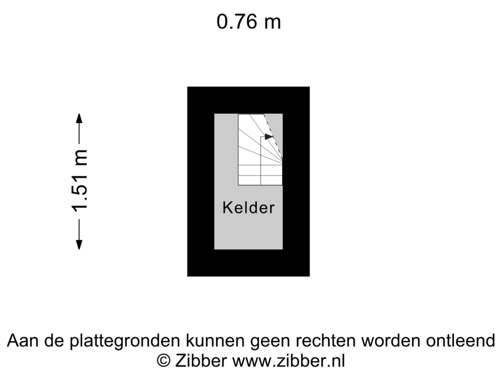 Bekijk plattegrond van Kelder van Ruys de Beerenbroucklaan 42