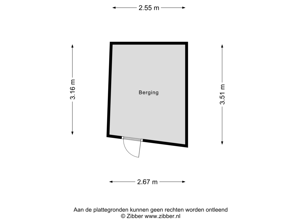 Bekijk plattegrond van Berging van Ruys de Beerenbroucklaan 42