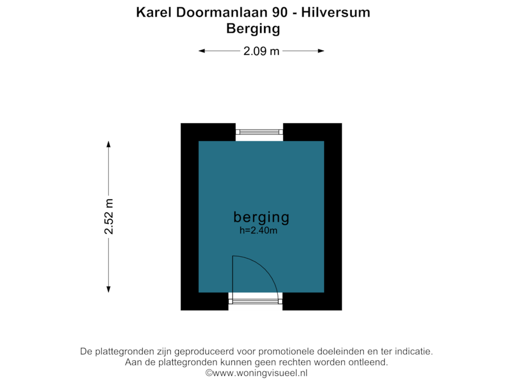 View floorplan of BERGING of Karel Doormanlaan 90