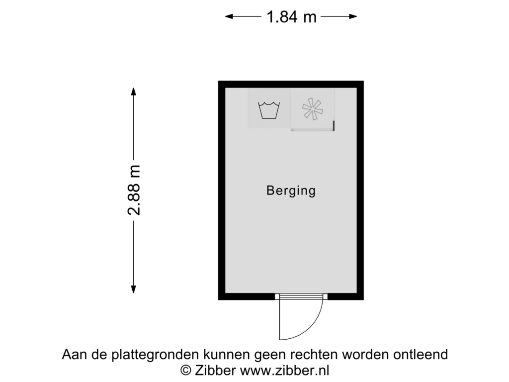 Bekijk plattegrond van Berging van Hulckesteijn 3 - Le Fossé 16